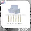 White disposable Tattoo Tip & Tube, beauty salon standard size tattoo tips